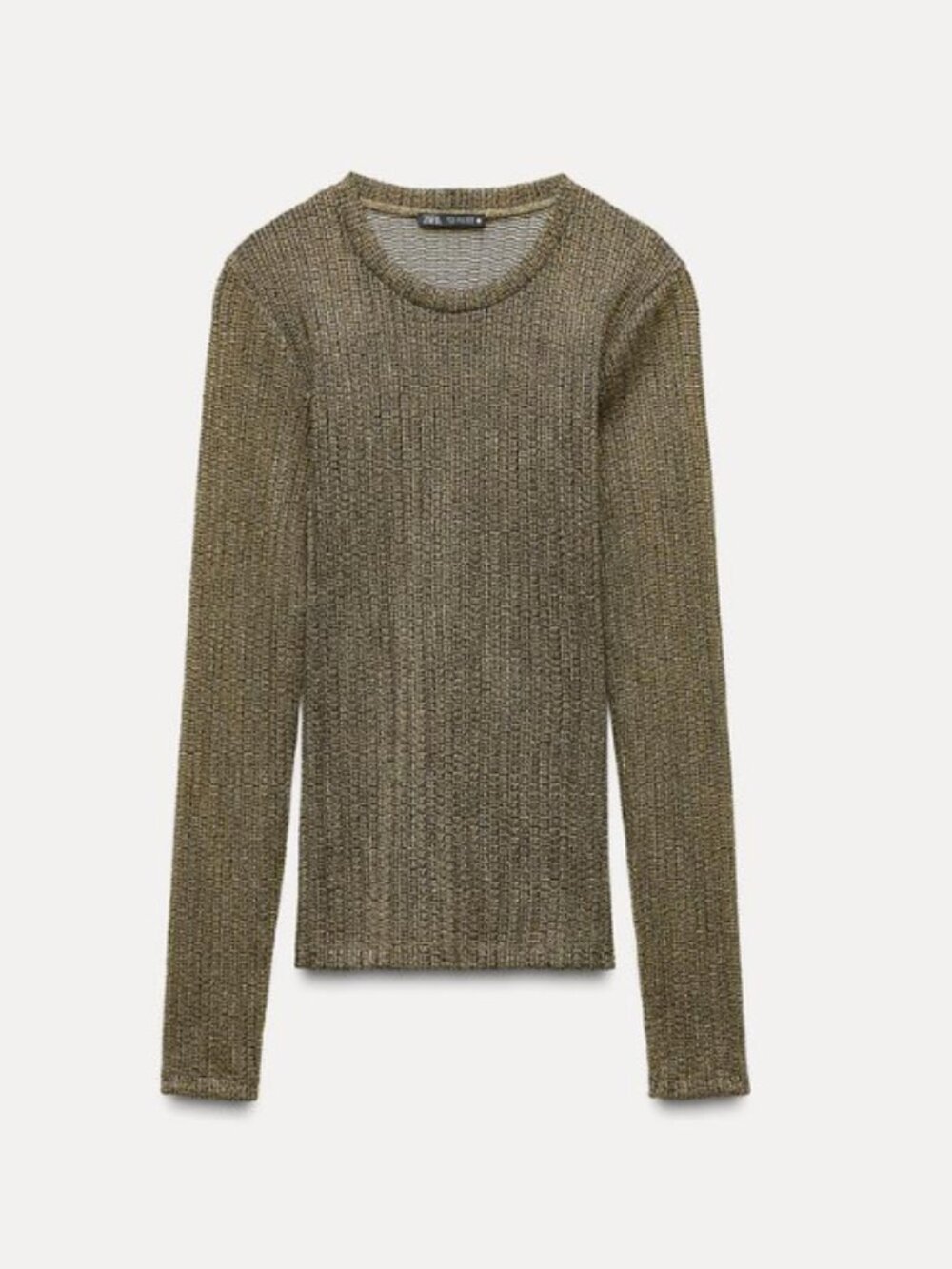 Zara Metallic Thread Top - Small